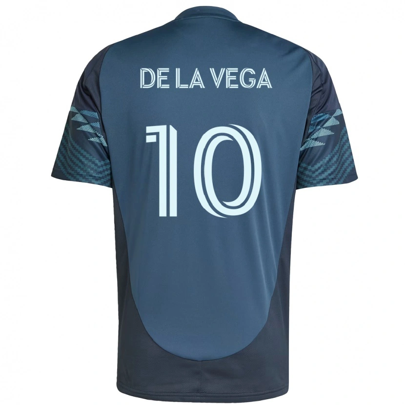 Danxen Dame Pedro De La Vega #10 Lyseblå Bortetrøye Drakt Trøye 2025/26 Skjorter T-Skjorte