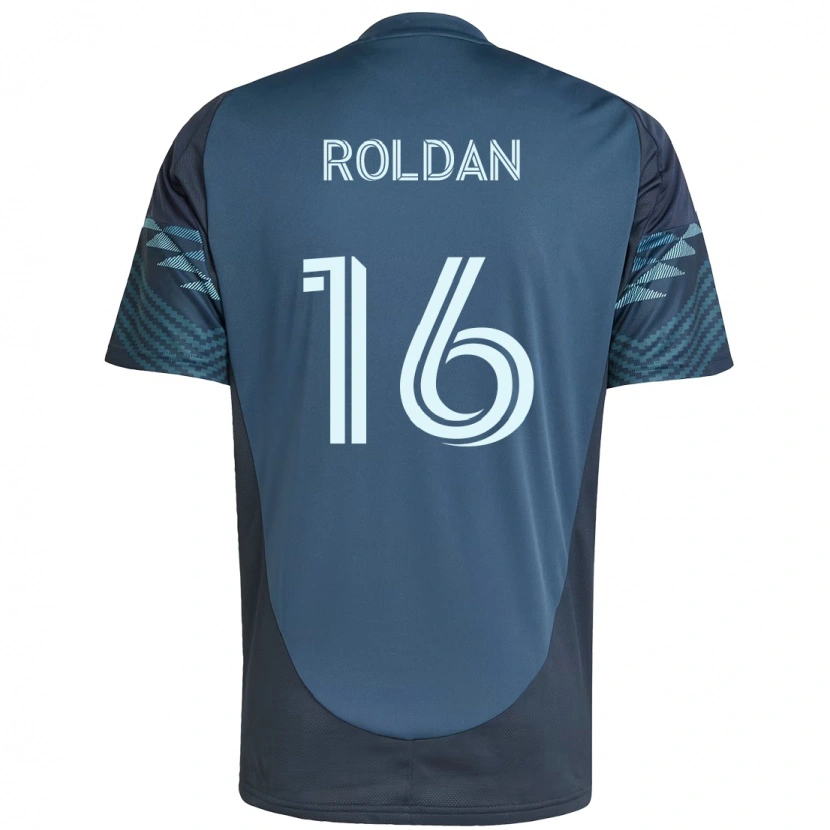 Danxen Dame Álex Roldán #16 Lyseblå Bortetrøye Drakt Trøye 2025/26 Skjorter T-Skjorte
