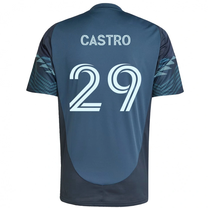 Danxen Dame Jacob Castro #29 Lyseblå Bortetrøye Drakt Trøye 2025/26 Skjorter T-Skjorte