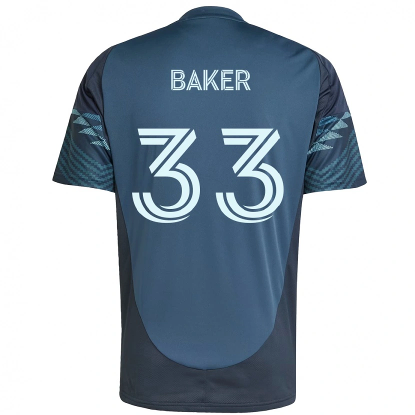 Danxen Dame Cody Baker #33 Lyseblå Bortetrøye Drakt Trøye 2025/26 Skjorter T-Skjorte