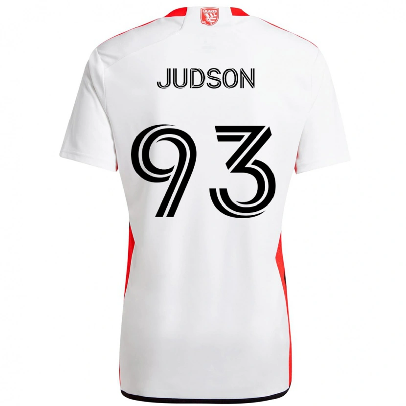 Danxen Dame Judson #93 Hvit Rød Bortetrøye Drakt Trøye 2025/26 Skjorter T-Skjorte