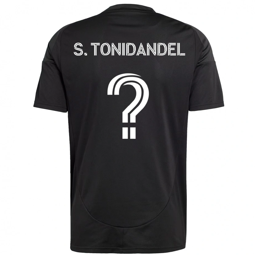 Danxen Dame Simon Tonidandel #0 Svart Hvit Bortetrøye Drakt Trøye 2025/26 Skjorter T-Skjorte