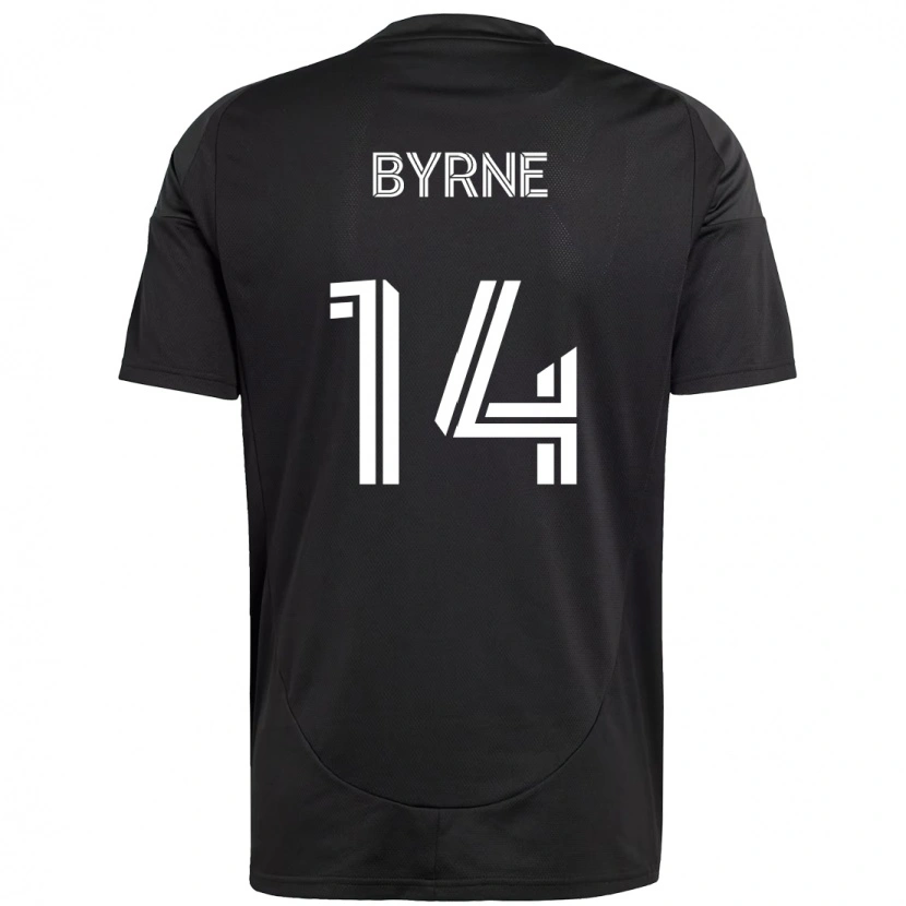 Danxen Dame Nathan Byrne #14 Svart Hvit Bortetrøye Drakt Trøye 2025/26 Skjorter T-Skjorte