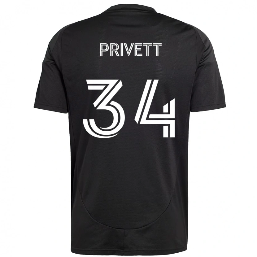 Danxen Dame Andrew Privett #34 Svart Hvit Bortetrøye Drakt Trøye 2025/26 Skjorter T-Skjorte
