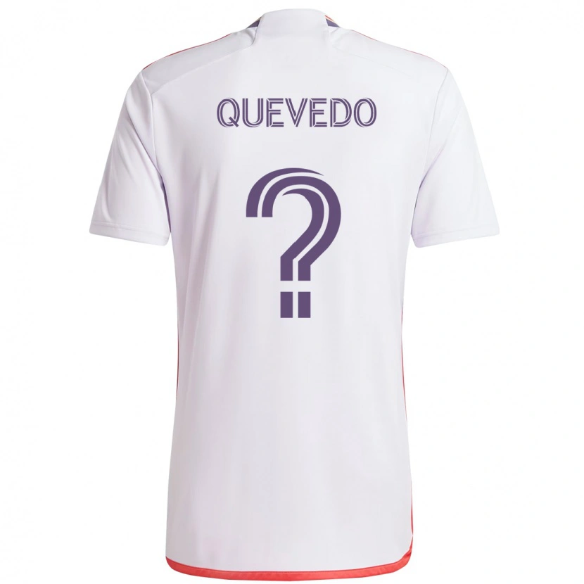 Danxen Dame Juan Quevedo #0 Hvit Lilla Bortetrøye Drakt Trøye 2025/26 Skjorter T-Skjorte