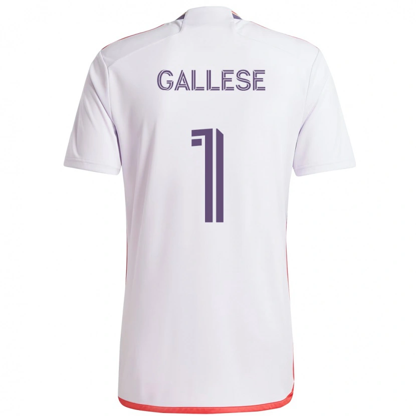 Danxen Dame Pedro Gallese #1 Hvit Lilla Bortetrøye Drakt Trøye 2025/26 Skjorter T-Skjorte