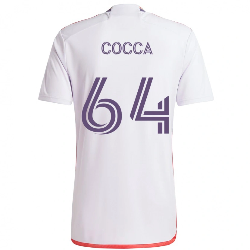 Danxen Dame Manuel Cocca #64 Hvit Lilla Bortetrøye Drakt Trøye 2025/26 Skjorter T-Skjorte