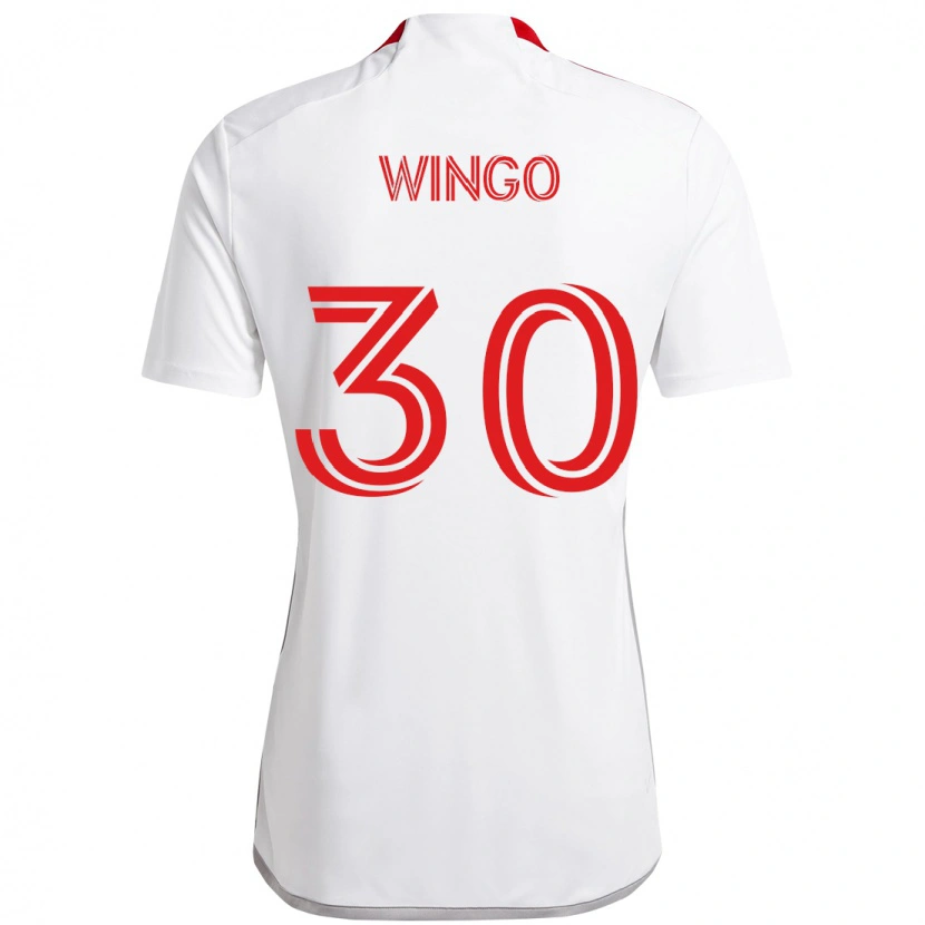 Danxen Dame Henry Wingo #30 Hvit Rød Bortetrøye Drakt Trøye 2025/26 Skjorter T-Skjorte