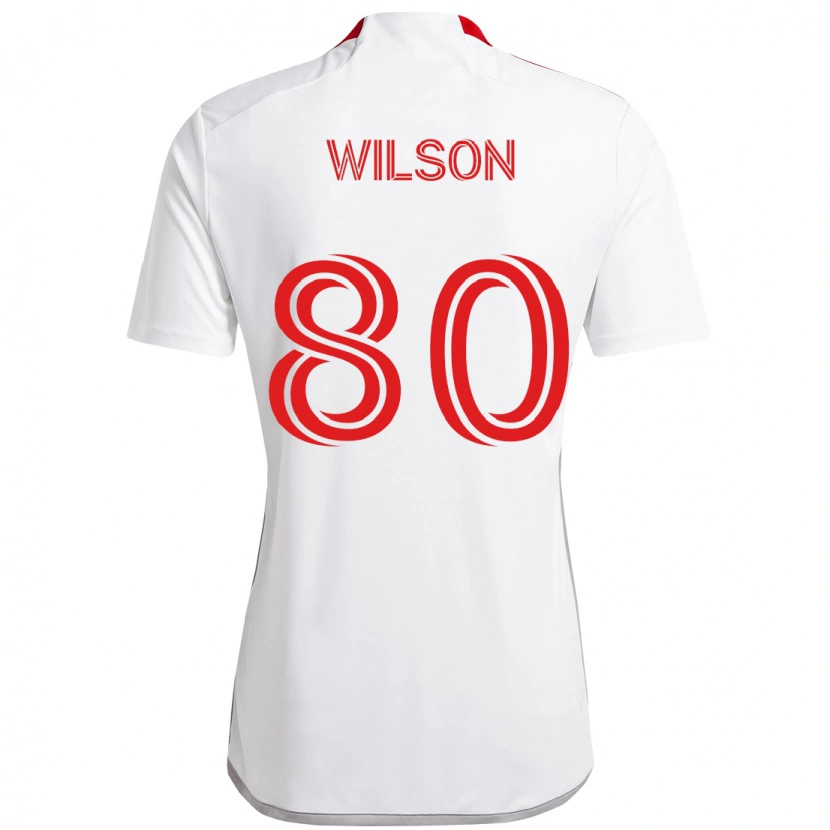 Danxen Dame Shafique Wilson #80 Hvit Rød Bortetrøye Drakt Trøye 2025/26 Skjorter T-Skjorte