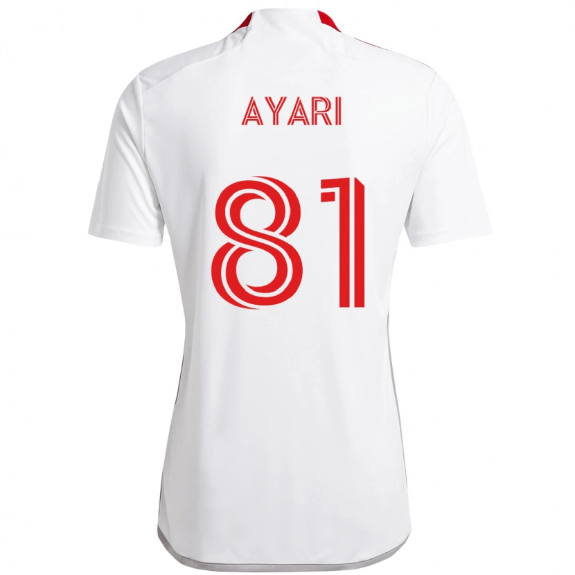 Danxen Dame Hassan Ayari #81 Hvit Rød Bortetrøye Drakt Trøye 2025/26 Skjorter T-Skjorte