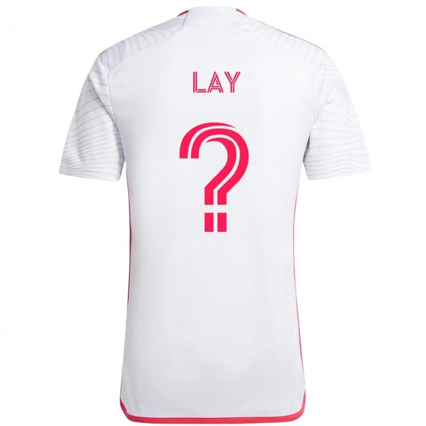 Danxen Dame Mikey Lay #0 Hvit Magenta Bortetrøye Drakt Trøye 2025/26 Skjorter T-Skjorte