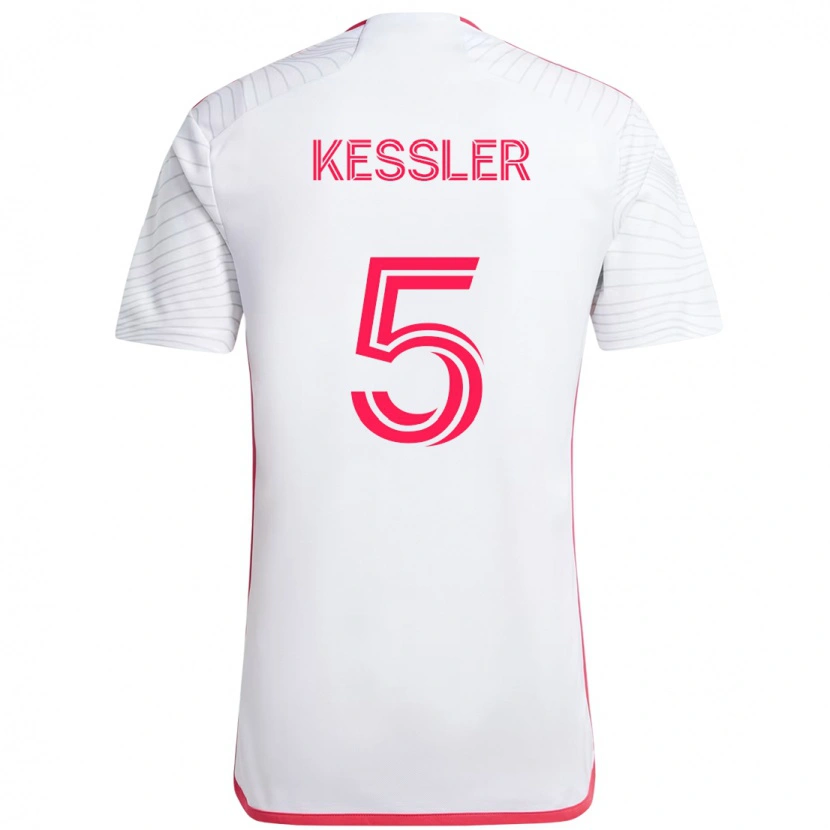 Danxen Dame Henry Kessler #5 Hvit Magenta Bortetrøye Drakt Trøye 2025/26 Skjorter T-Skjorte