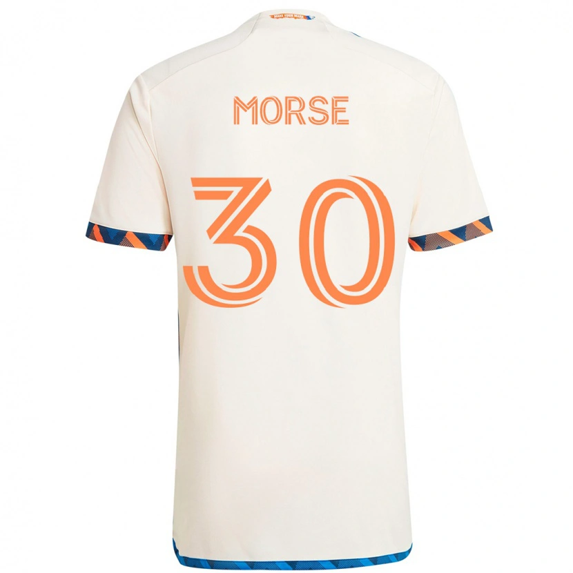 Danxen Dame Hunter Morse #30 Hvit Blå Oransje Bortetrøye Drakt Trøye 2025/26 Skjorter T-Skjorte