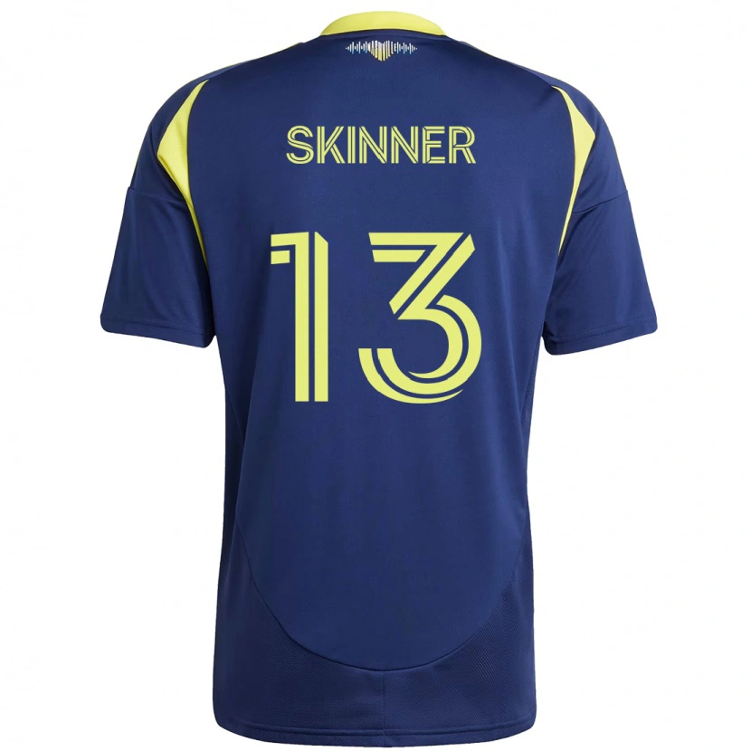 Danxen Dame Joey Skinner #13 Marineblå Gul Bortetrøye Drakt Trøye 2025/26 Skjorter T-Skjorte
