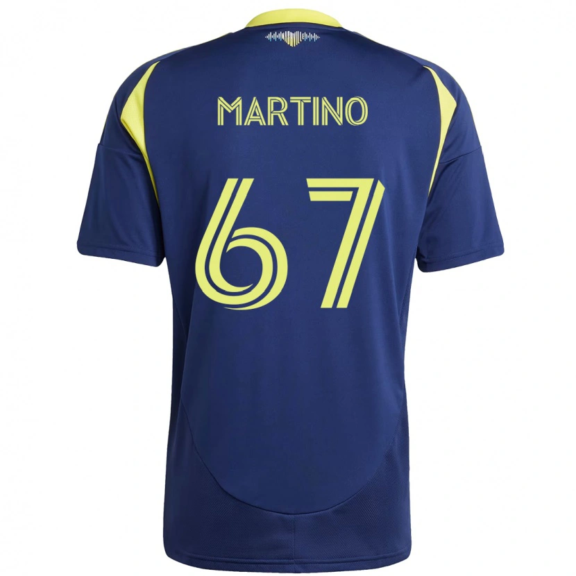 Danxen Dame Ben Martino #67 Marineblå Gul Bortetrøye Drakt Trøye 2025/26 Skjorter T-Skjorte