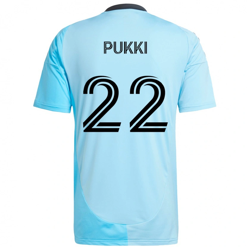 Danxen Dame Teemu Pukki #22 Himmelsblå Bortetrøye Drakt Trøye 2025/26 Skjorter T-Skjorte
