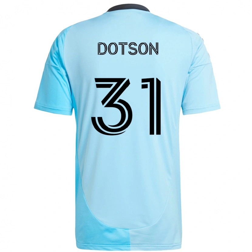 Danxen Dame Hassani Dotson #31 Himmelsblå Bortetrøye Drakt Trøye 2025/26 Skjorter T-Skjorte