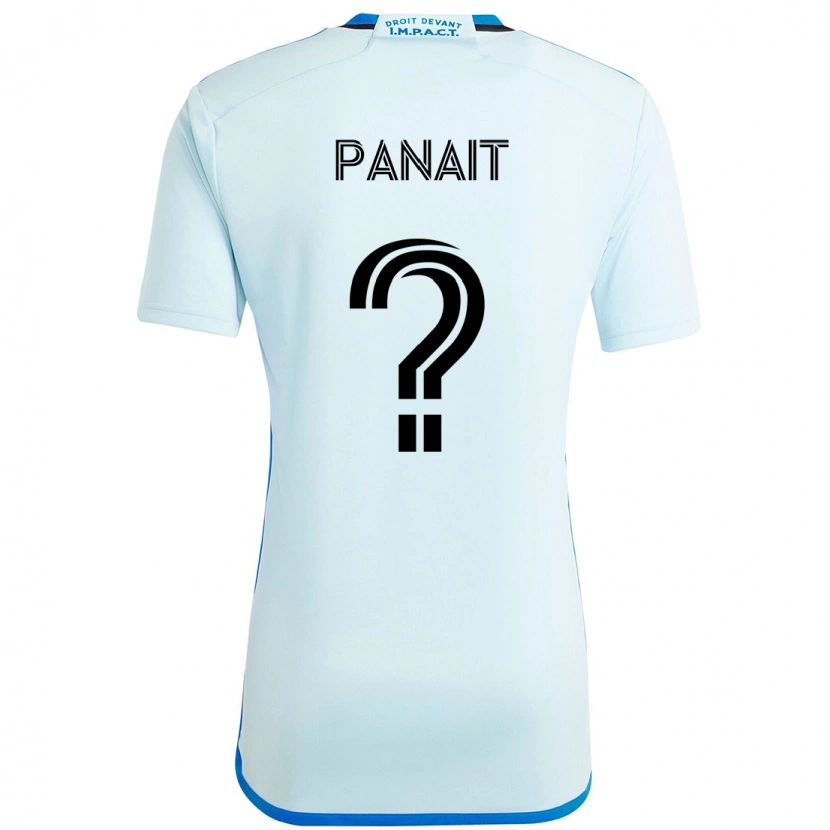 Danxen Dame Daniel Panait #0 Himmelsblå Mørkeblå Bortetrøye Drakt Trøye 2025/26 Skjorter T-Skjorte