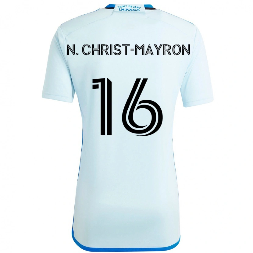 Danxen Dame Brou Aya N'ta Christ-Mayron #16 Himmelsblå Mørkeblå Bortetrøye Drakt Trøye 2025/26 Skjorter T-Skjorte