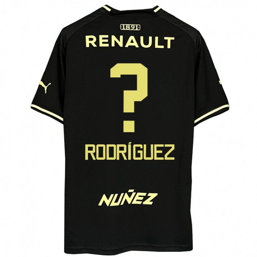 Danxen Dame Juan Rodríguez #0 Svart Gul Bortetrøye Drakt Trøye 2025/26 Skjorter T-Skjorte