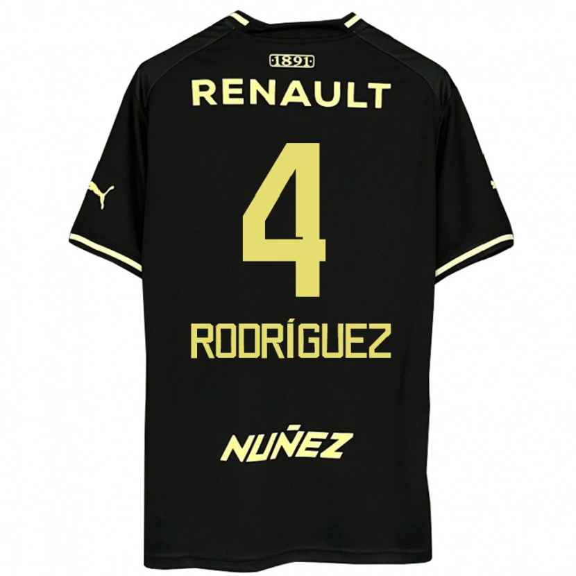 Danxen Dame Guzmán Rodríguez #4 Svart Gul Bortetrøye Drakt Trøye 2025/26 Skjorter T-Skjorte