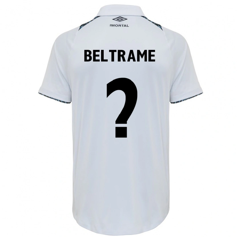 Danxen Dame Thiago Beltrame #0 Hvit Blå Bortetrøye Drakt Trøye 2025/26 Skjorter T-Skjorte