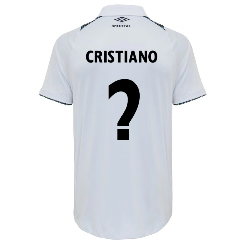 Danxen Dame Cristiano #0 Hvit Blå Bortetrøye Drakt Trøye 2025/26 Skjorter T-Skjorte