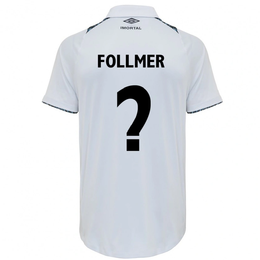 Danxen Dame Luan Follmer #0 Hvit Blå Bortetrøye Drakt Trøye 2025/26 Skjorter T-Skjorte