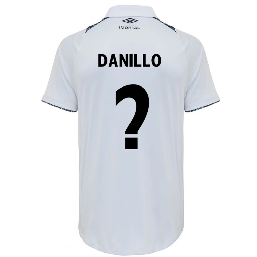 Danxen Dame Danillo #0 Hvit Blå Bortetrøye Drakt Trøye 2025/26 Skjorter T-Skjorte