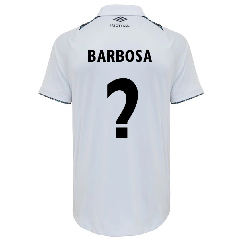 Danxen Dame Natã Barbosa #0 Hvit Blå Bortetrøye Drakt Trøye 2025/26 Skjorter T-Skjorte