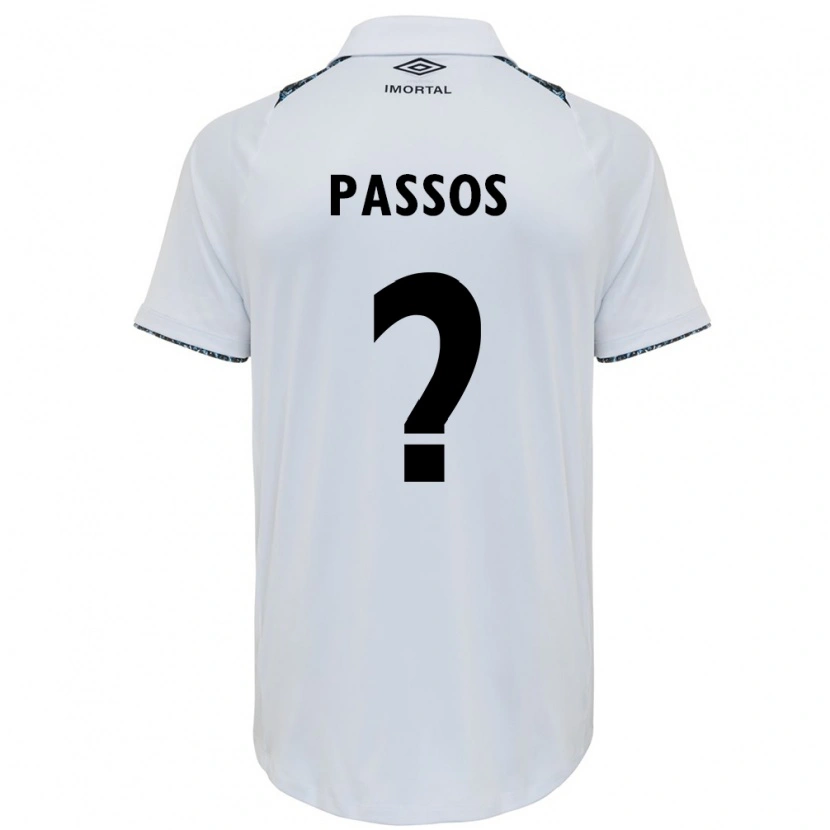 Danxen Dame Gabriel Passos #0 Hvit Blå Bortetrøye Drakt Trøye 2025/26 Skjorter T-Skjorte