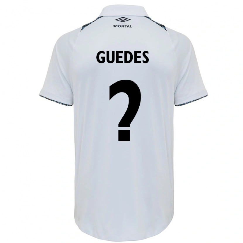 Danxen Dame Guilherme Guedes #0 Hvit Blå Bortetrøye Drakt Trøye 2025/26 Skjorter T-Skjorte