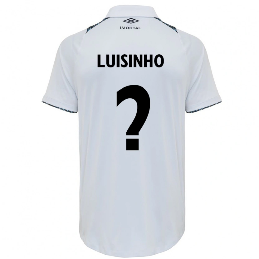 Danxen Dame Luisinho #0 Hvit Blå Bortetrøye Drakt Trøye 2025/26 Skjorter T-Skjorte
