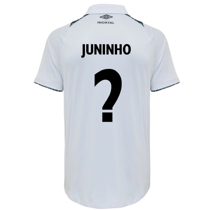 Danxen Dame Juninho #0 Hvit Blå Bortetrøye Drakt Trøye 2025/26 Skjorter T-Skjorte