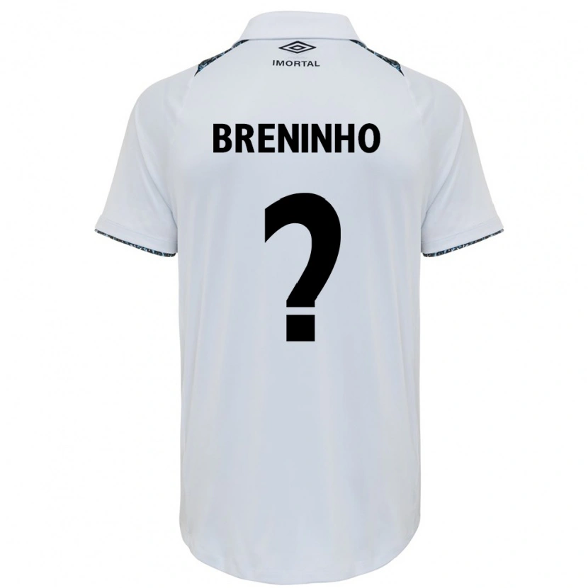 Danxen Dame Breninho #0 Hvit Blå Bortetrøye Drakt Trøye 2025/26 Skjorter T-Skjorte