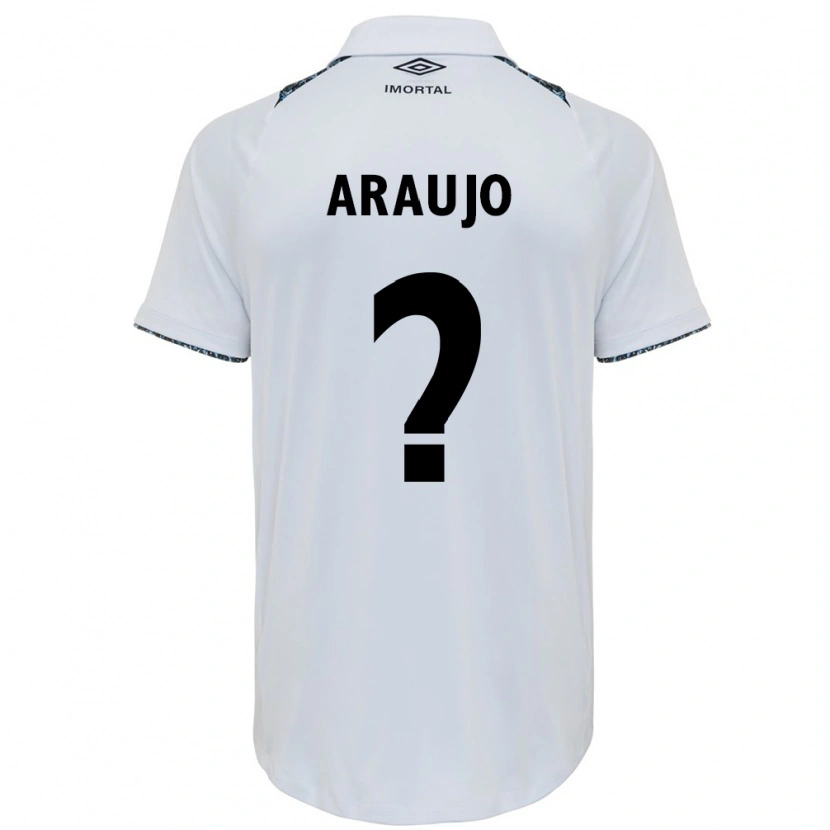 Danxen Dame Caio Araujo #0 Hvit Blå Bortetrøye Drakt Trøye 2025/26 Skjorter T-Skjorte