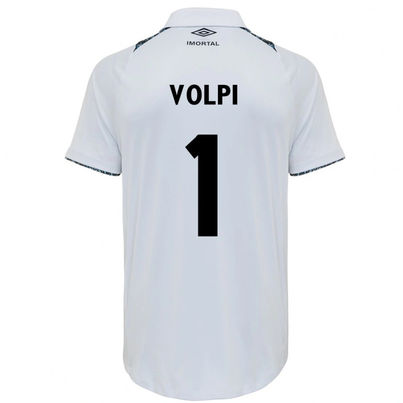 Danxen Dame Tiago Volpi #1 Hvit Blå Bortetrøye Drakt Trøye 2025/26 Skjorter T-Skjorte
