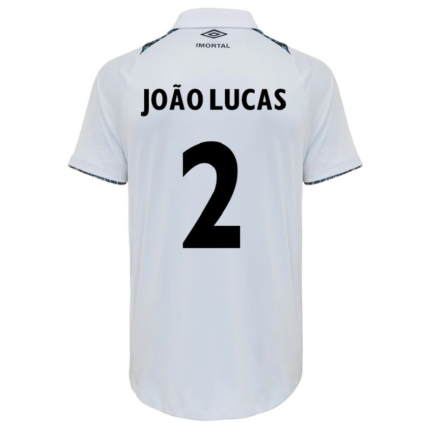 Danxen Dame João Lucas #2 Hvit Blå Bortetrøye Drakt Trøye 2025/26 Skjorter T-Skjorte