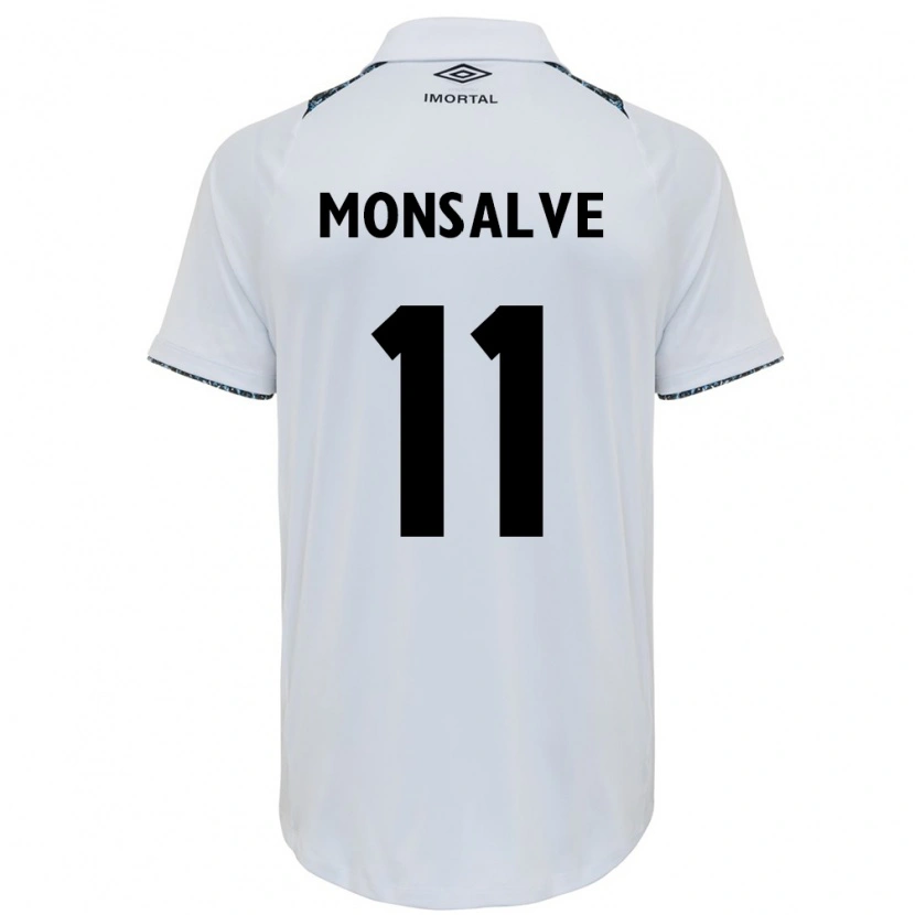 Danxen Dame Miguel Monsalve #11 Hvit Blå Bortetrøye Drakt Trøye 2025/26 Skjorter T-Skjorte