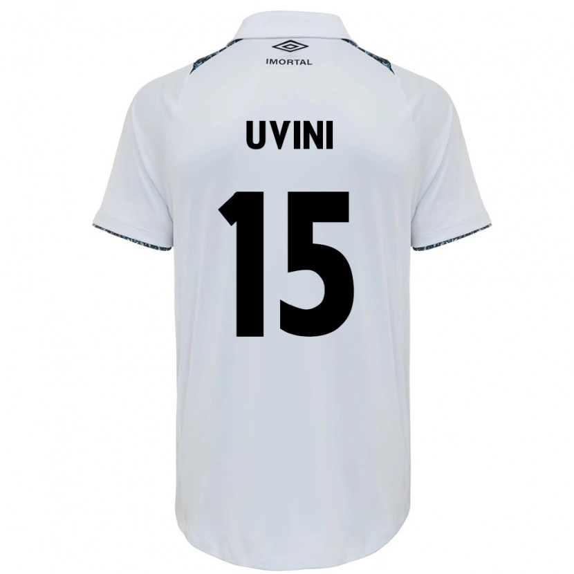 Danxen Dame Bruno Uvini #15 Hvit Blå Bortetrøye Drakt Trøye 2025/26 Skjorter T-Skjorte