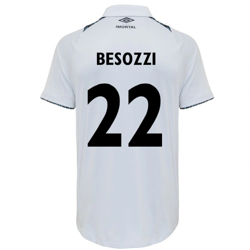 Danxen Dame Lucas Besozzi #22 Hvit Blå Bortetrøye Drakt Trøye 2025/26 Skjorter T-Skjorte