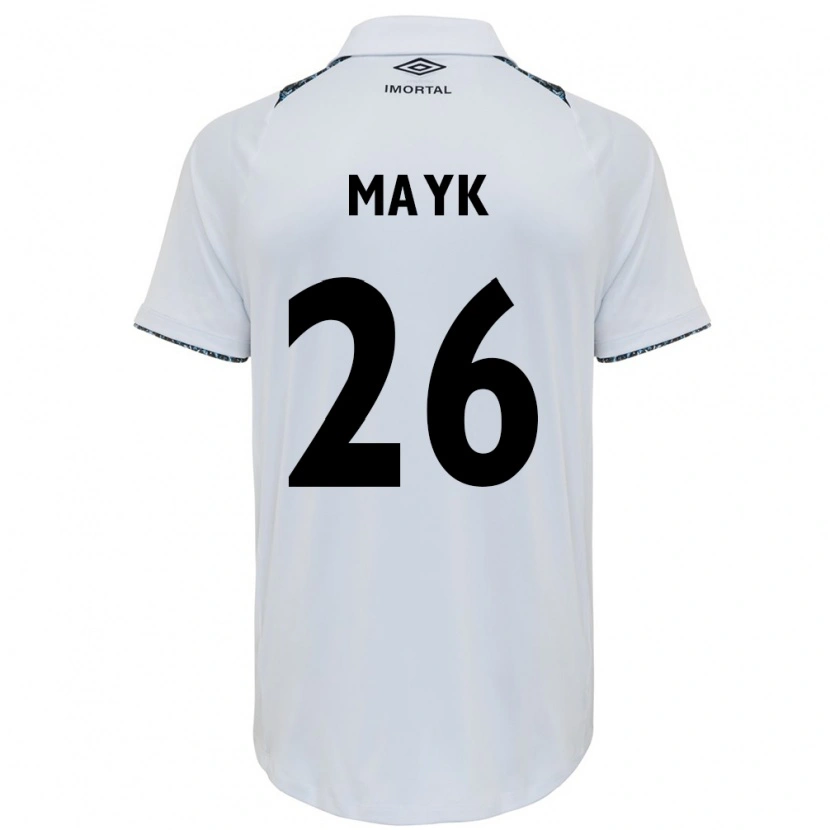 Danxen Dame Mayk #26 Hvit Blå Bortetrøye Drakt Trøye 2025/26 Skjorter T-Skjorte