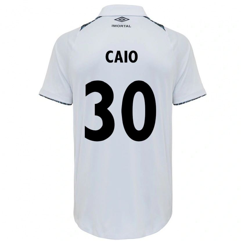 Danxen Dame Rodrigo Caio #30 Hvit Blå Bortetrøye Drakt Trøye 2025/26 Skjorter T-Skjorte