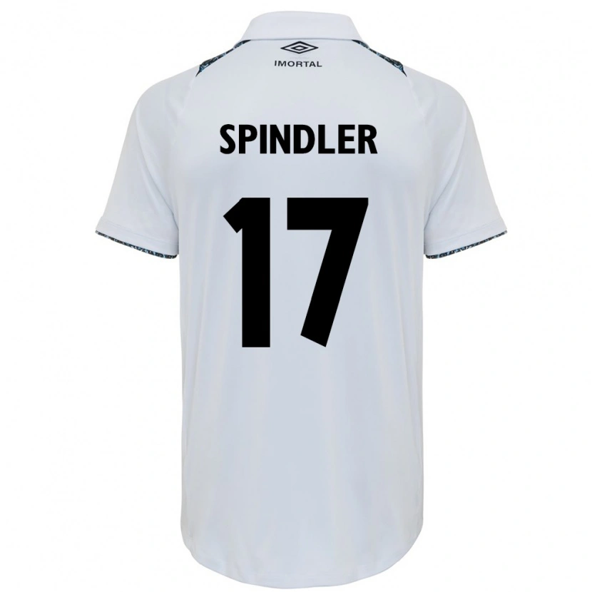 Danxen Dame Luana Spindler #17 Hvit Blå Bortetrøye Drakt Trøye 2025/26 Skjorter T-Skjorte