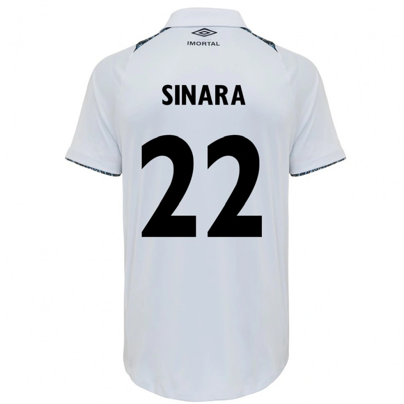 Danxen Dame Sinara #22 Hvit Blå Bortetrøye Drakt Trøye 2025/26 Skjorter T-Skjorte