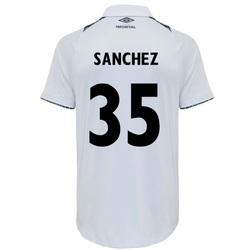 Danxen Dame Lari Sanchez #35 Hvit Blå Bortetrøye Drakt Trøye 2025/26 Skjorter T-Skjorte