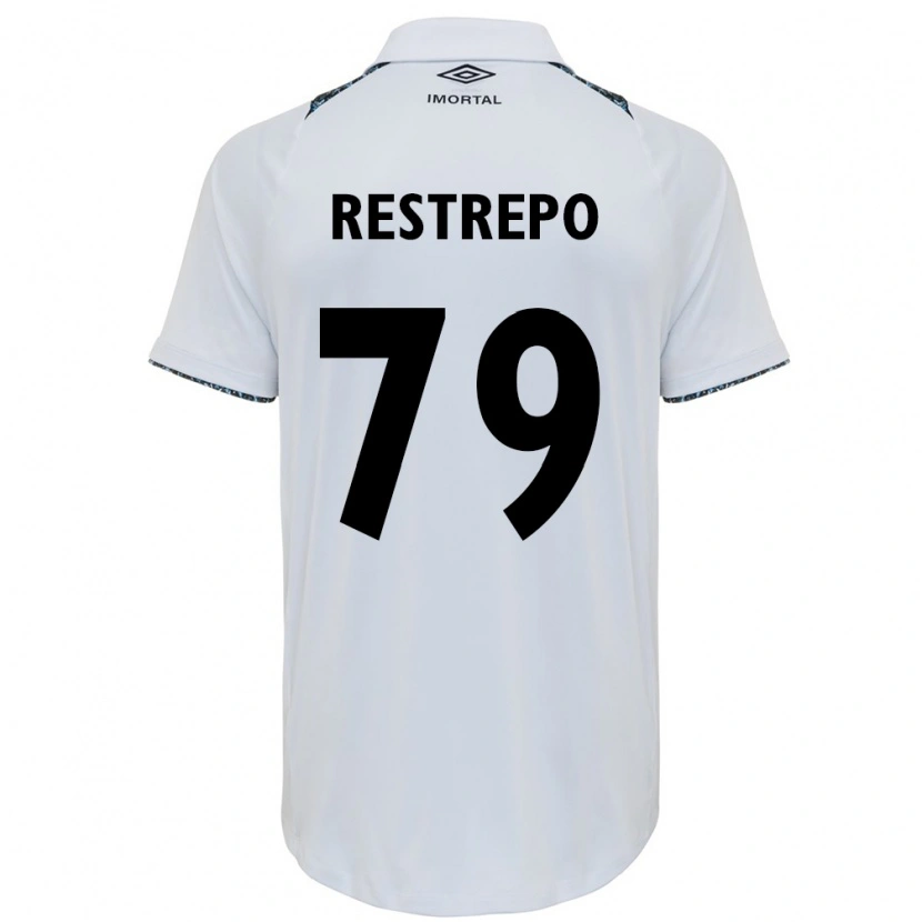 Danxen Dame Kelly Restrepo #79 Hvit Blå Bortetrøye Drakt Trøye 2025/26 Skjorter T-Skjorte