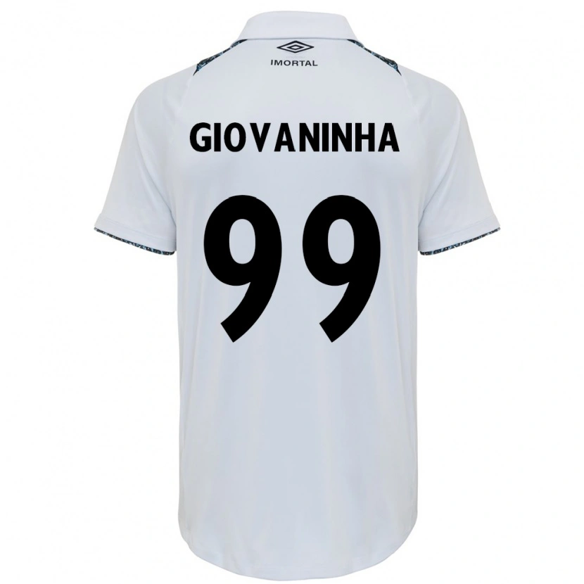 Danxen Dame Giovaninha #99 Hvit Blå Bortetrøye Drakt Trøye 2025/26 Skjorter T-Skjorte