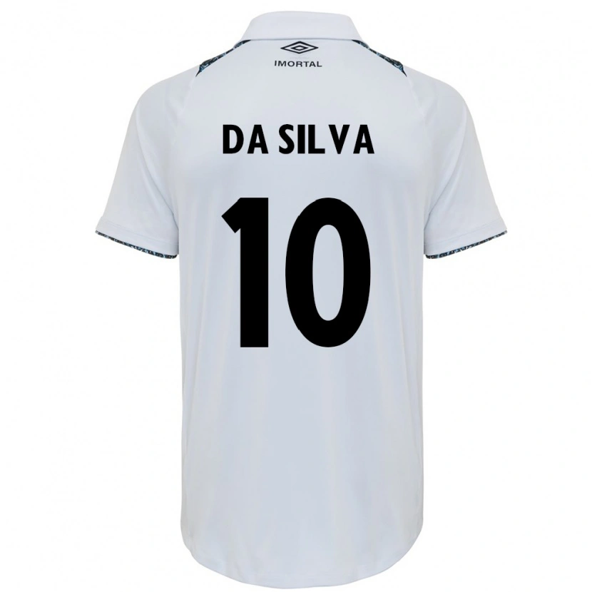 Danxen Dame Juliana Odilon Da Silva #10 Hvit Blå Bortetrøye Drakt Trøye 2025/26 Skjorter T-Skjorte