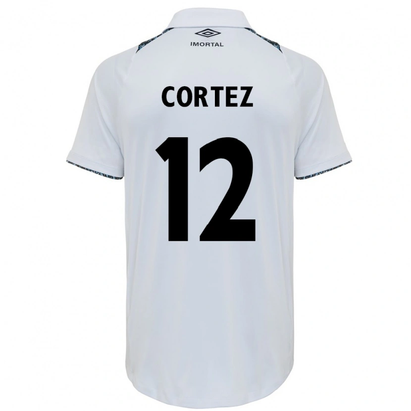 Danxen Dame Bruno Cortez #12 Hvit Blå Bortetrøye Drakt Trøye 2025/26 Skjorter T-Skjorte